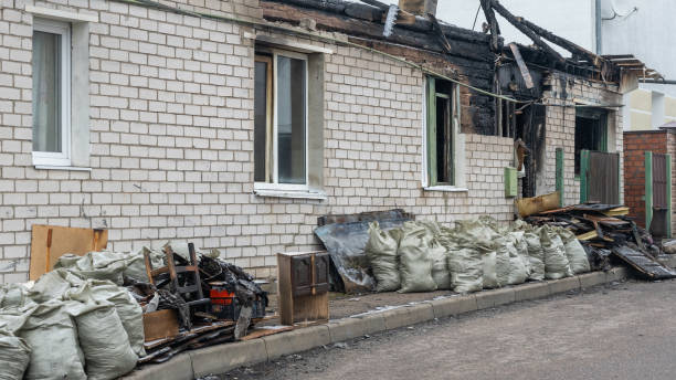 Professional Fire Damage Removal technician working in Washington Crossing, PA